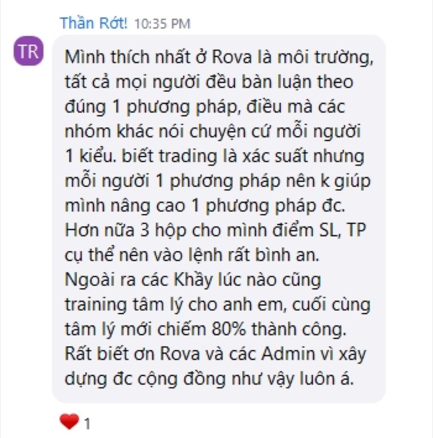 Phản hồi về việc tự lập được kế hoạch